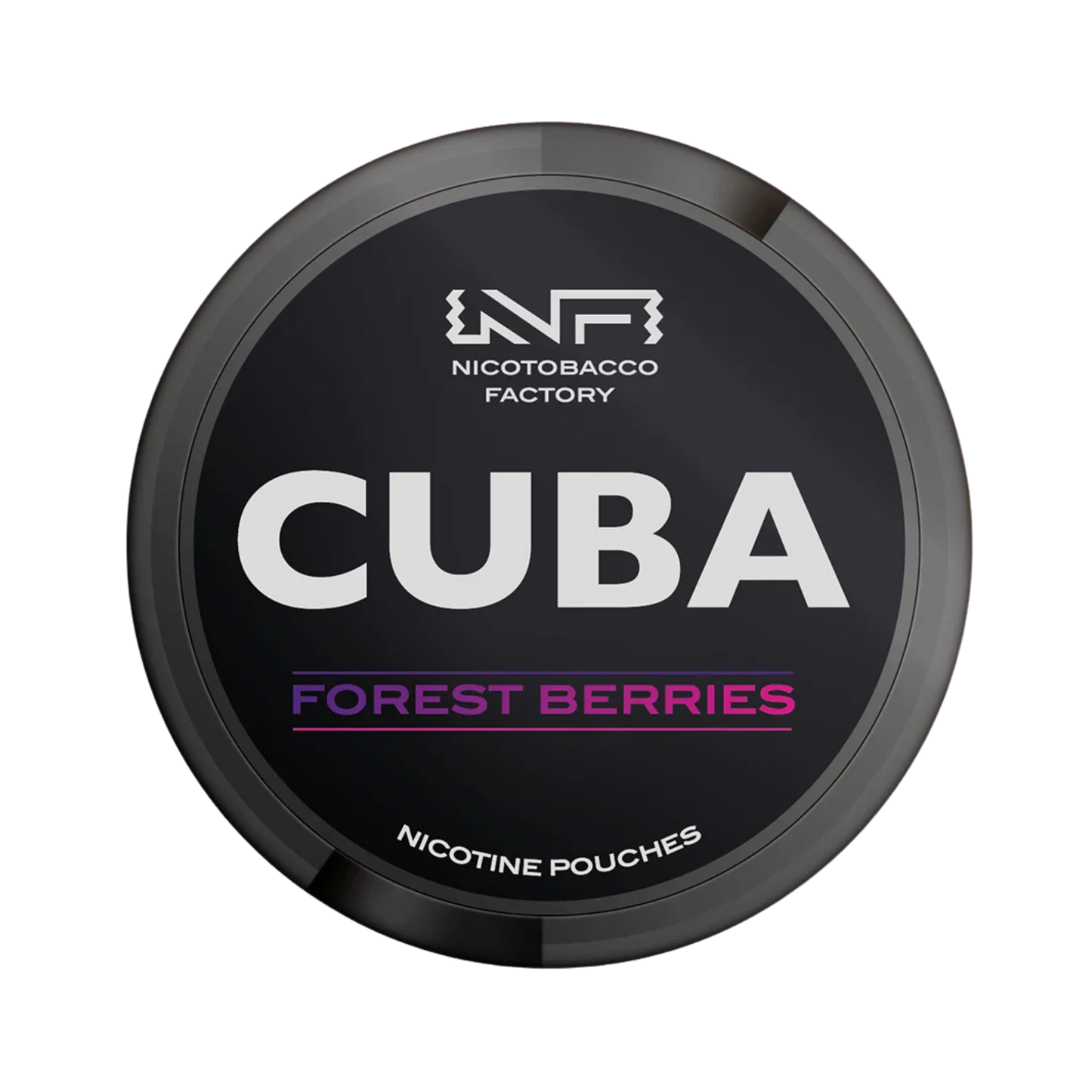CUBA Black Forest Berries nicotine pouch can – Slim moist, 42.9mg, 20 pouches