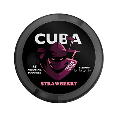 CUBA Ninja Strawberry Strong nicotine pouch can – Slim moist, 16.3 mg, 24 pouches
