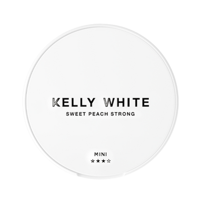 Can of Kelly White Sweet Peach Strong - Nicotine Pouches