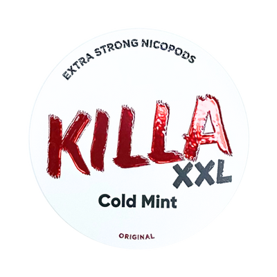 KILLA Cold Mint XXL nicotine pouch can – Slim moist, 13.2 mg, 30 pouches