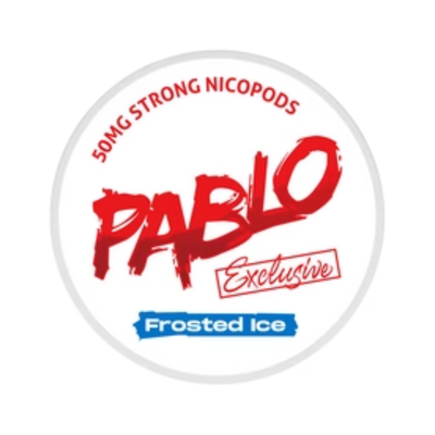 Pablo Exclusive Frosted Ice 50mg nicotine pouch can – Slim moist, 30mg, 20 pouches