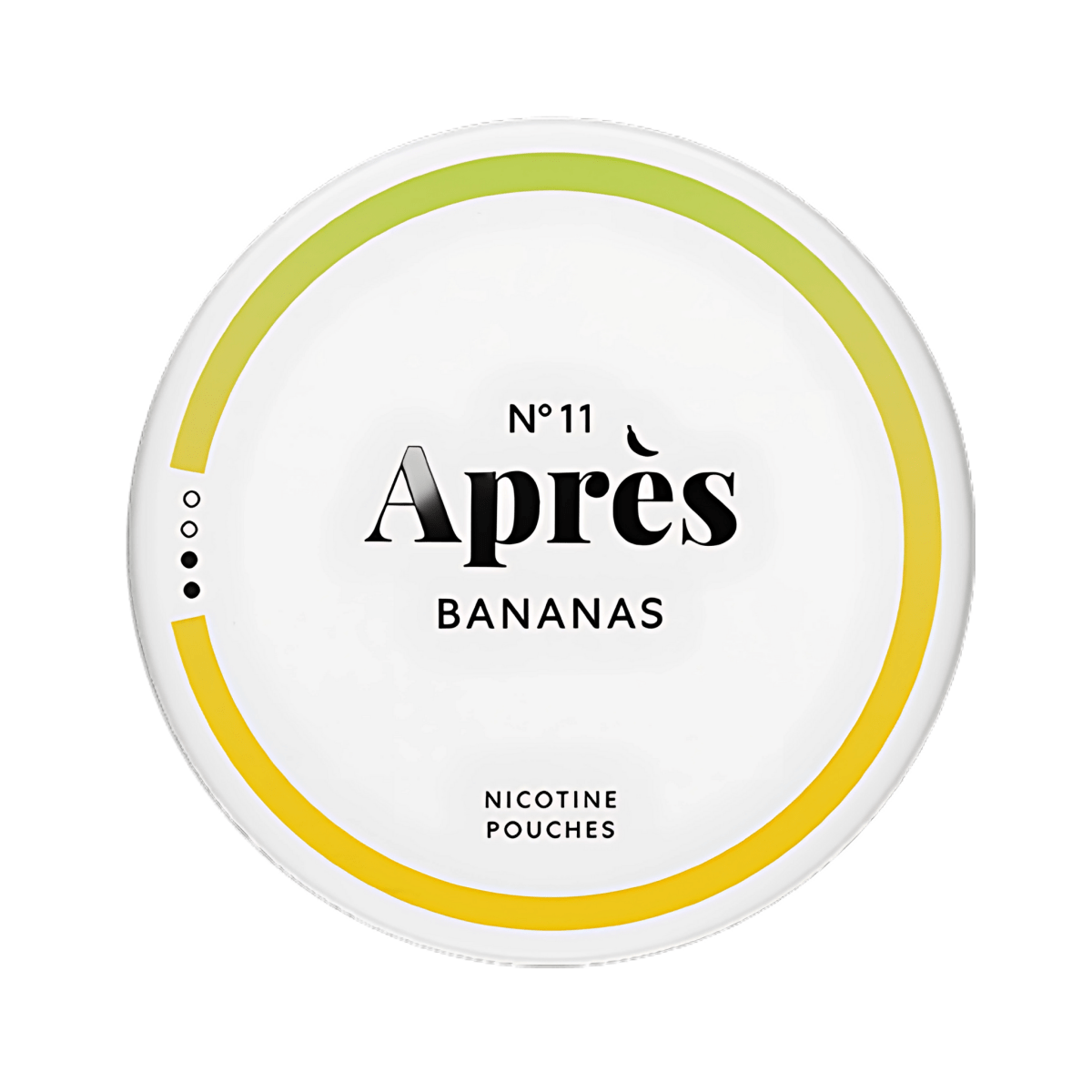 Après Banana nicotine pouch can – Slim all-white, 11mg, 20 pouches