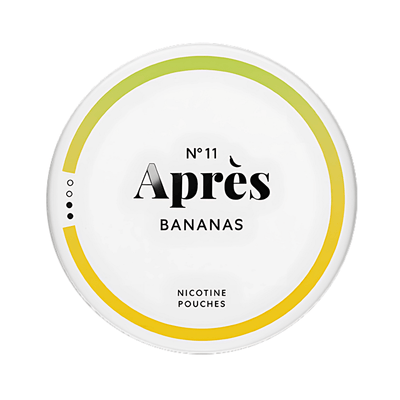 Après Banana nicotine pouch can – Slim all-white, 11mg, 20 pouches