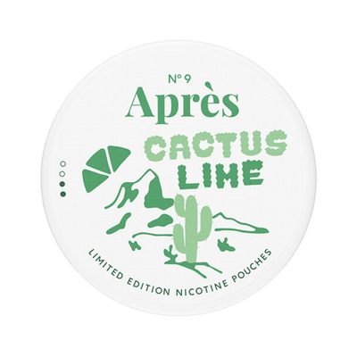 Après Cactus Lime nicotine pouch can – Slim all-white, 4.4mg, 20 pouches