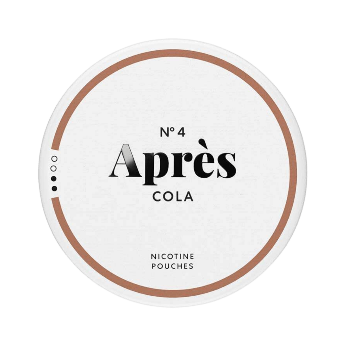Après Cola nicotine pouch can – Slim all-white, 4.4 mg, 20 pouches