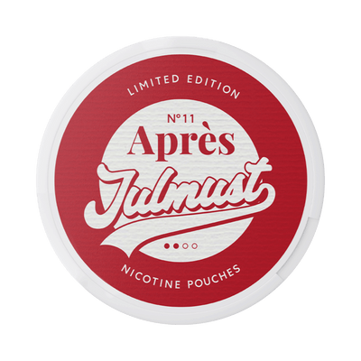 Après Julmust Limited Edition nicotine pouch can – Slim all-white, 4.4mg, 20 pouches