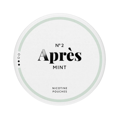 Après Mint nicotine pouch can – Slim all-white, 4.4mg, 20 pouches