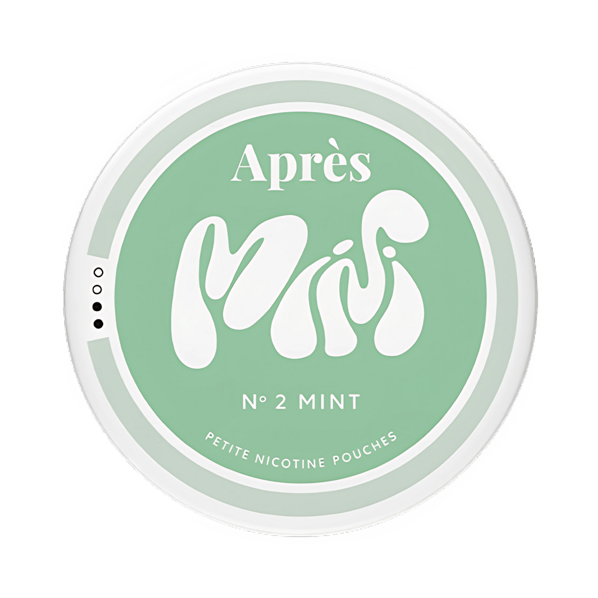Après Mint Mini nicotine pouch can – Mini all-white format, 3.2mg, 20 pouches