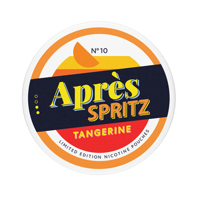 Après Spritz Tangerine nicotine pouch can – Slim all-white, 4.4mg, 20 pouches