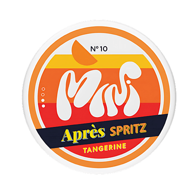 Après Tangerine Spritz Mini nicotine pouch can – Mini all-white, 3.2mg, 20 pouches