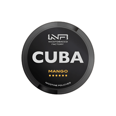 Cuba Black Mango nicotine pouch can – Slim moist, 42.9mg, 20 pouches