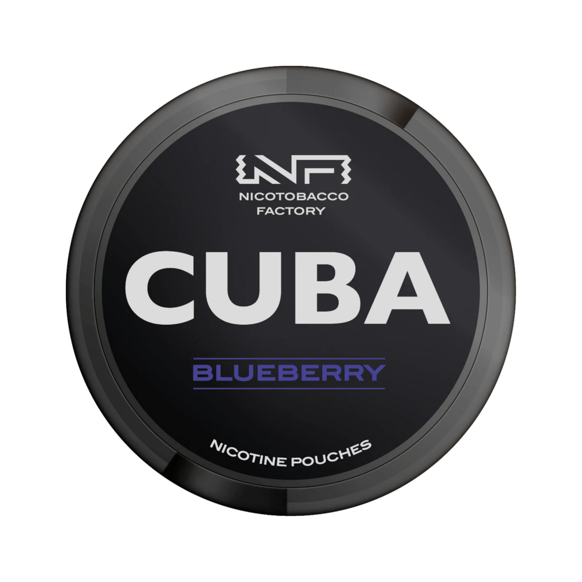 CUBA Blueberry nicotine pouch can – Slim moist, 42.9mg, 20 pouches