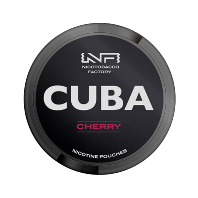 CUBA Cherry nicotine pouch can – Slim moist, 42.9 mg, 20 pouches