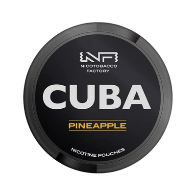 CUBA Pineapple nicotine pouch can – Slim moist, 42.9mg, 20 pouches
