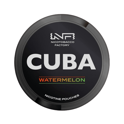 CUBA Watermelon nicotine pouch can – Slim moist, 10.4mg, 20 pouches