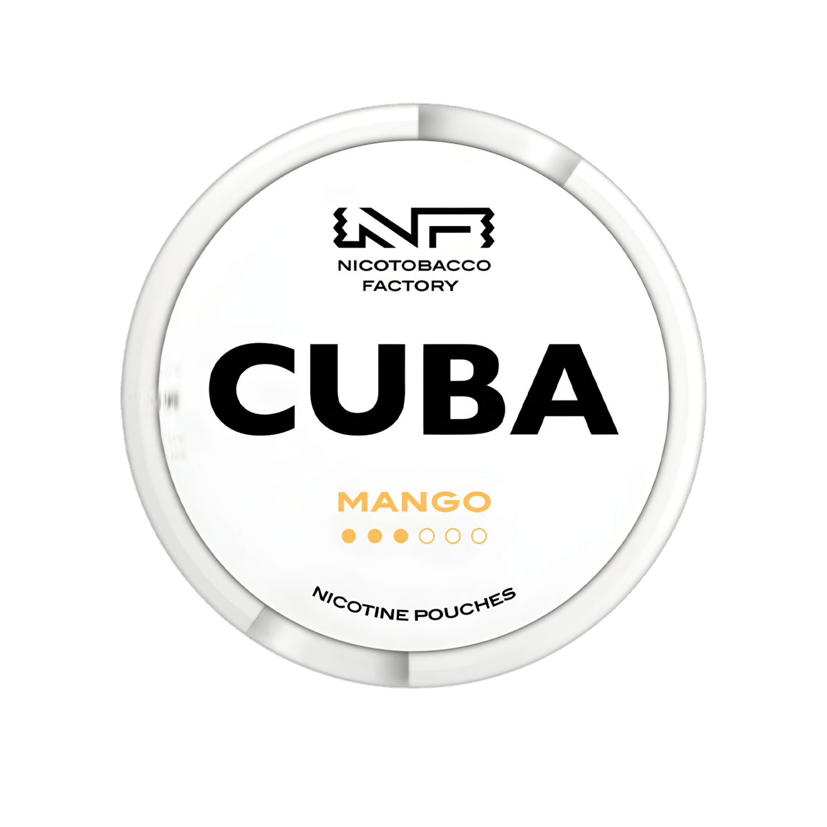 Cuba White Mango nicotine pouch can – Slim moist, 10.4mg, 20 pouches