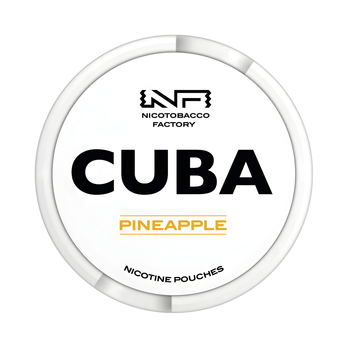 CUBA White Pineapple nicotine pouch can – Slim moist, 10.4 mg, 20 pouches