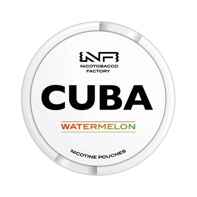 CUBA White Watermelon nicotine pouch can – Slim moist, 10.4mg, 20 pouches