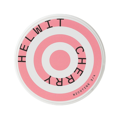 Helwit Cherry nicotine pouch can – Slim moist, 4.5mg, 20 pouches