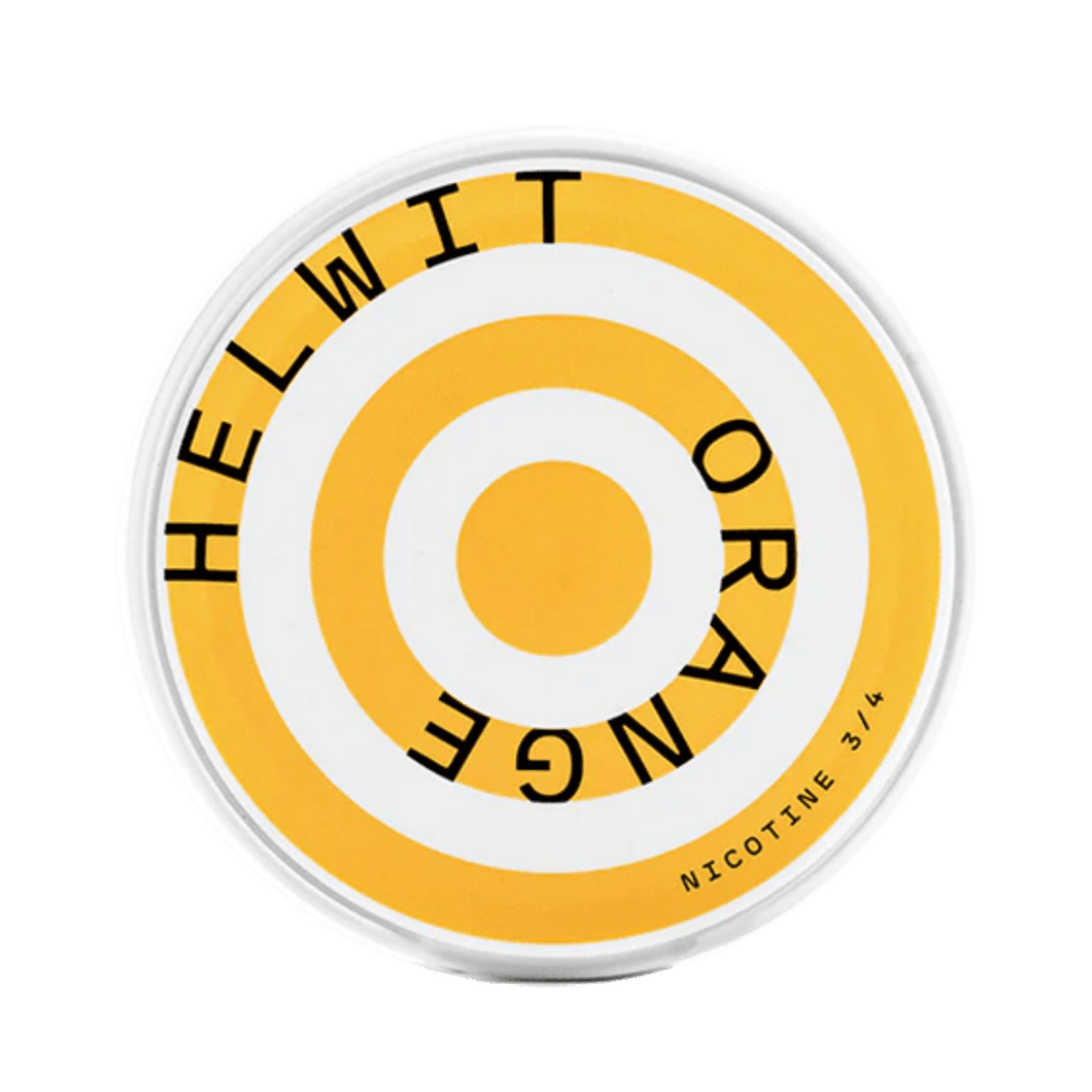 Helwit Orange nicotine pouch can – Slim moist, 4.5mg, 20 pouches