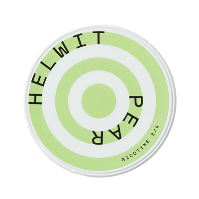 Helwit Pear nicotine pouch can – Slim moist, 4.5mg, 20 pouches