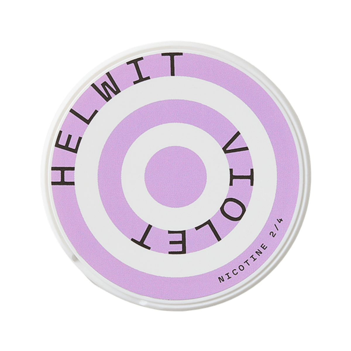 Helwit Violet nicotine pouch can – slim moist, 3.5 mg, 20 pouches
