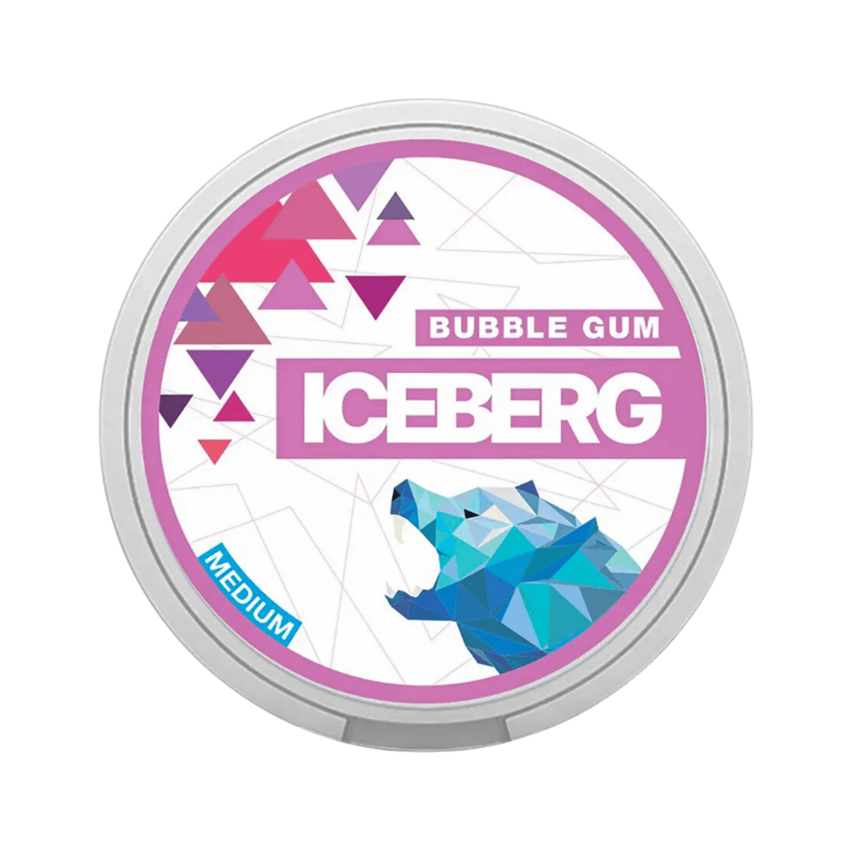 ICEBERG Bubblegum Medium nicotine pouch can – Slim moist, 35mg, 20 pouches