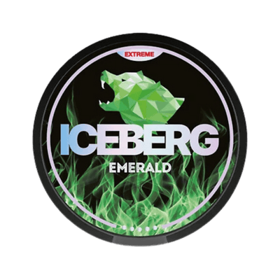 ICEBERG Emerald nicotine pouch can – Slim moist, 35 mg, 20 pouches