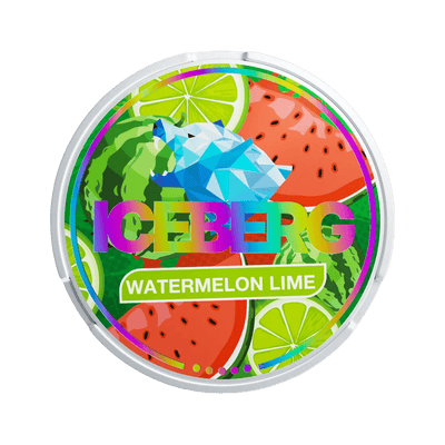 ICEBERG Watermelon Lime nicotine pouch can – Slim moist, 40mg, 20 pouches