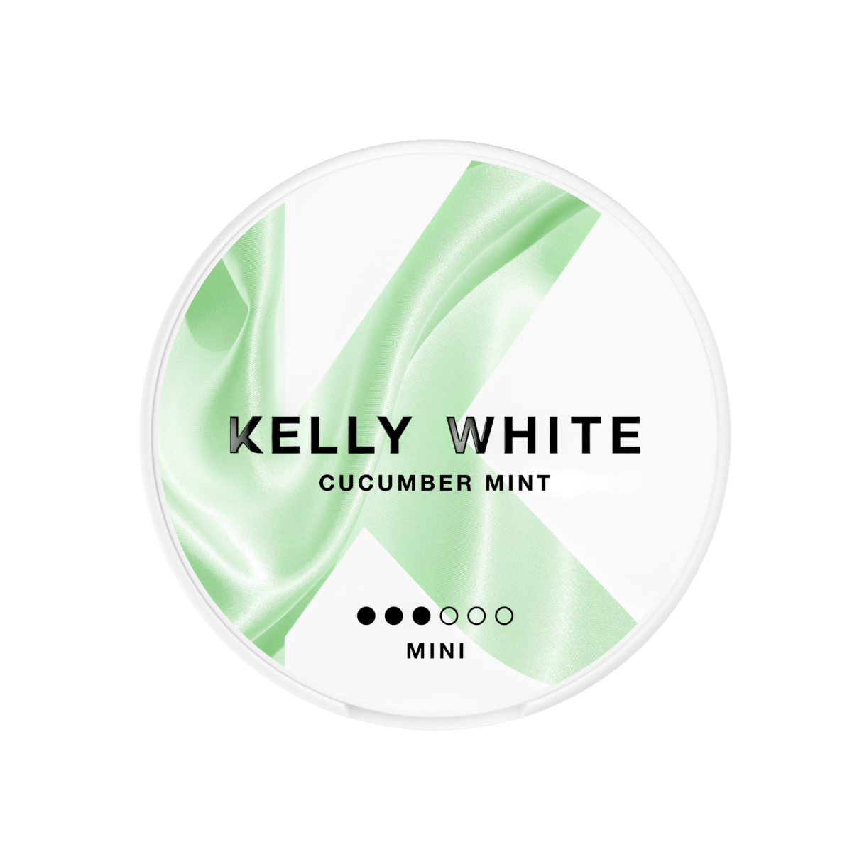 Kelly White Cucumber Mint Mini nicotine pouch can – mini semi-moist, 5 mg, 20 pouches