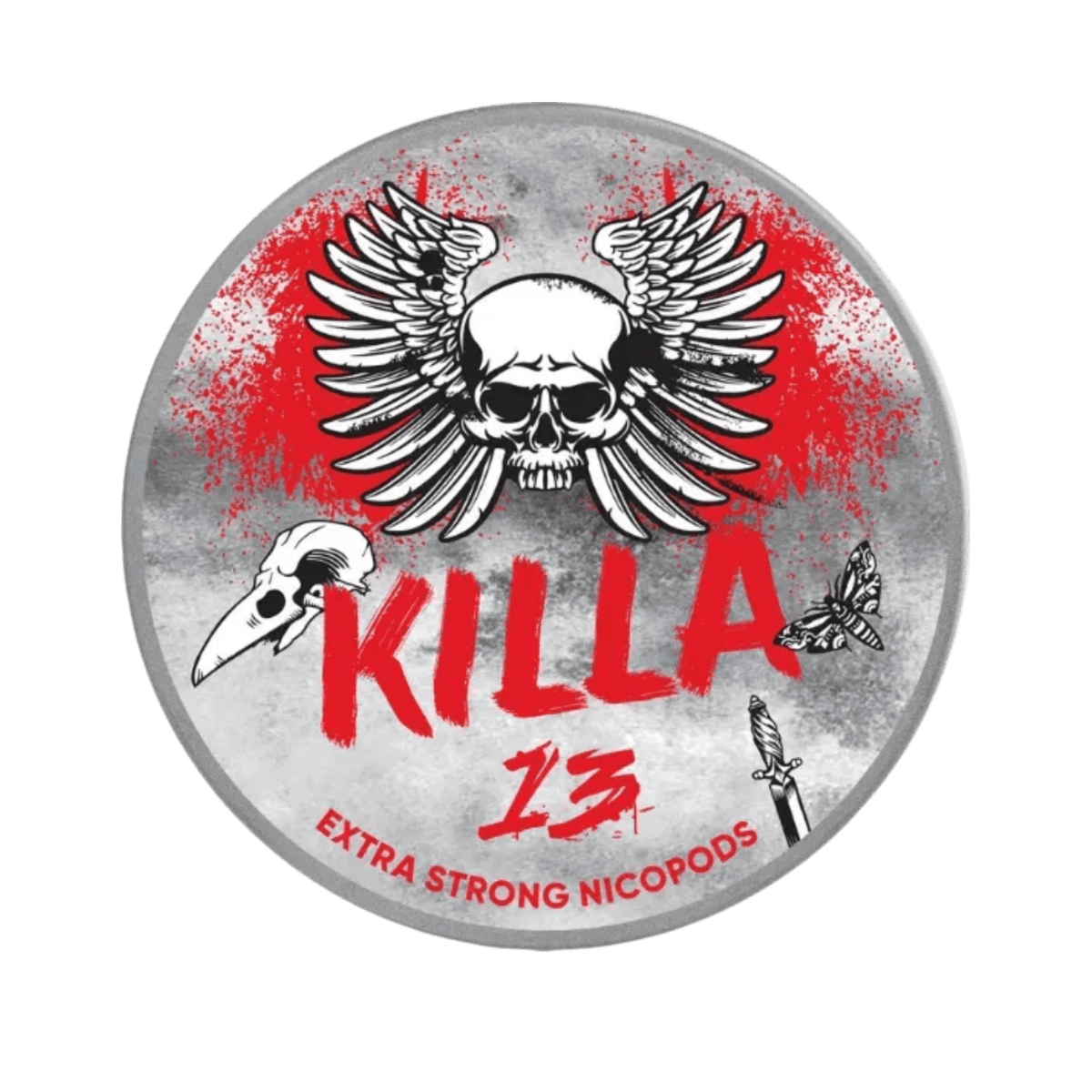 KILLA 13 nicotine pouch can – Slim moist, 13.2mg, 20 pouches, blueberry flavor