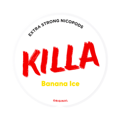 KILLA Banana Ice nicotine pouch can – Slim moist, 12.8 mg, 20 pouches