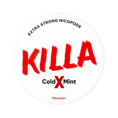 KILLA Cold X Mint nicotine pouch can – Slim moist, 12.8mg, 20 pouches