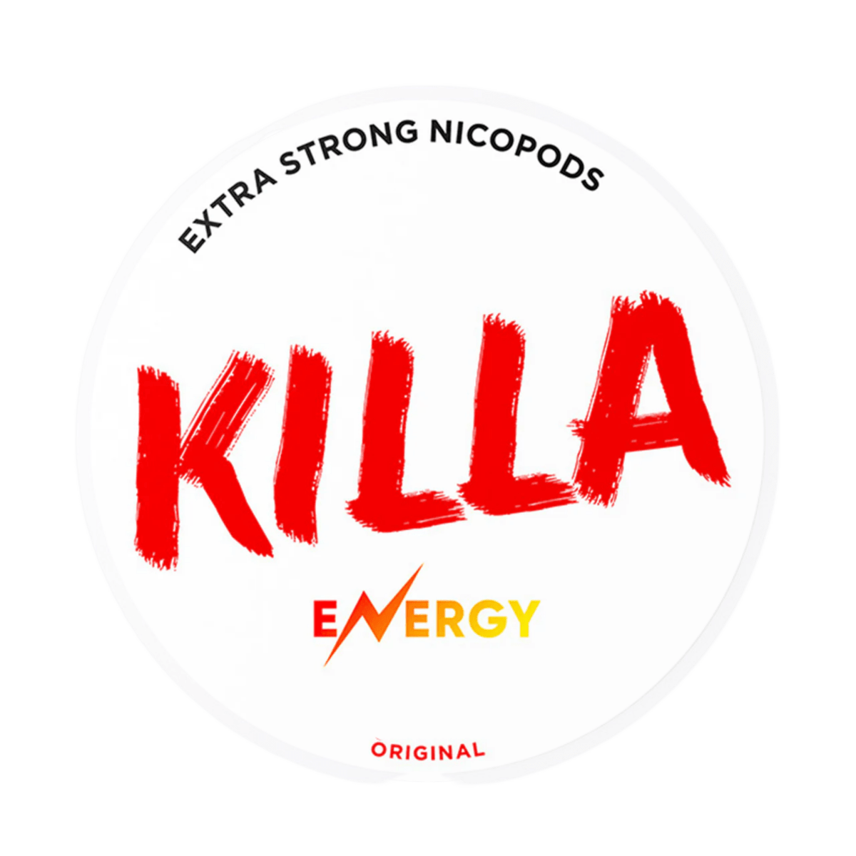KILLA Energy nicotine pouch can – Slim moist, 13.2 mg, 20 pouches