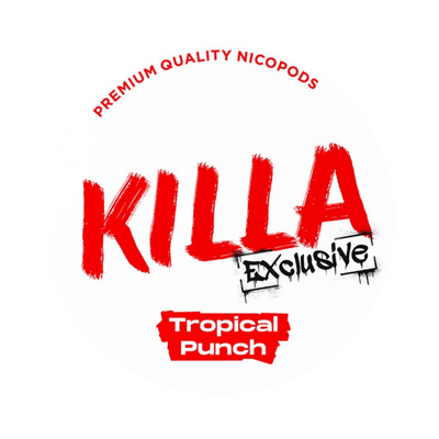 KILLA Exclusive Tropical Punch nicotine pouch can – Slim moist, 13.2 mg, 20 pouches