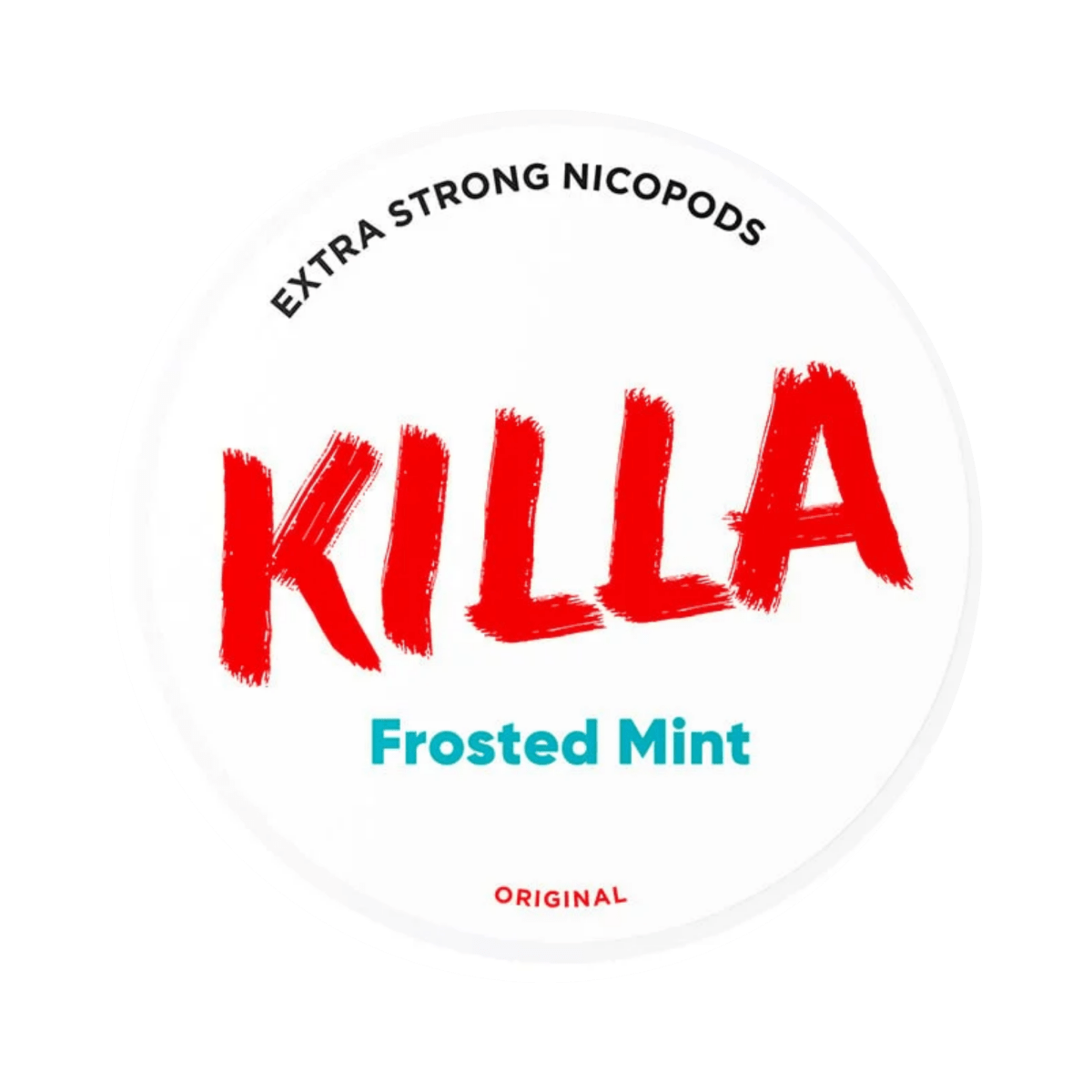KILLA Frosted Mint nicotine pouch can – Slim moist, 12.8 mg, 20 pouches