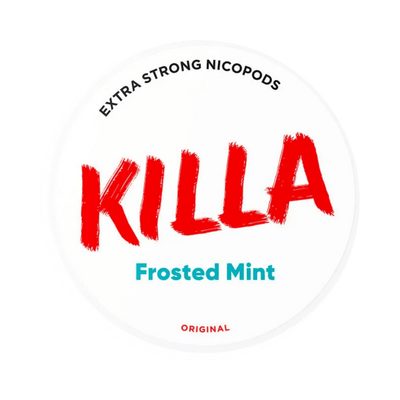 KILLA Frosted Mint nicotine pouch can – Slim moist, 12.8 mg, 20 pouches