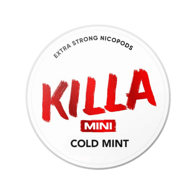 KILLA Mini Cold Mint nicotine pouch can – Mini moist, 8 mg, 30 pouches