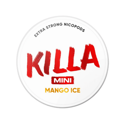 KILLA Mini Mango Ice nicotine pouch can – slim moist, 12.8 mg, 20 pouches
