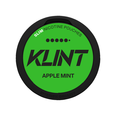 Klint Apple Mint nicotine pouch can – Slim, 11.5mg, 20 pouches