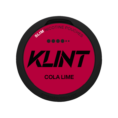 Klint Cola Lime nicotine pouch can – Slim, 11.2mg, 20 pouches