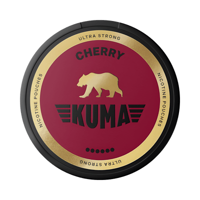 KUMA Cherry nicotine pouch can – Slim moist, 11 mg, 20 pouches