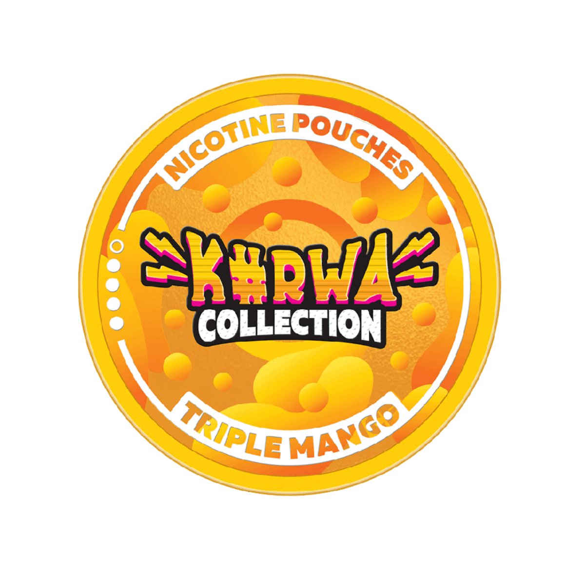 Kurwa Triple Mango nicotine pouch can – Slim, 12mg, 20 pouches