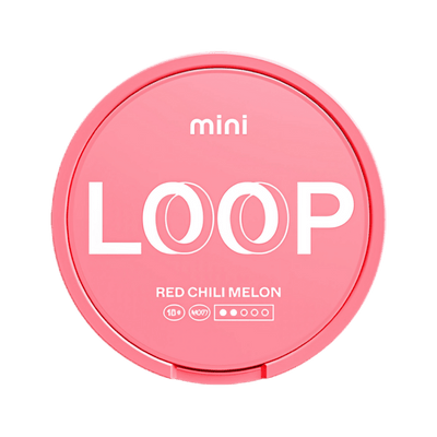 LOOP Red Chili Melon Mini nicotine pouch can – Mini semi-moist, 6.8mg, 20 pouches