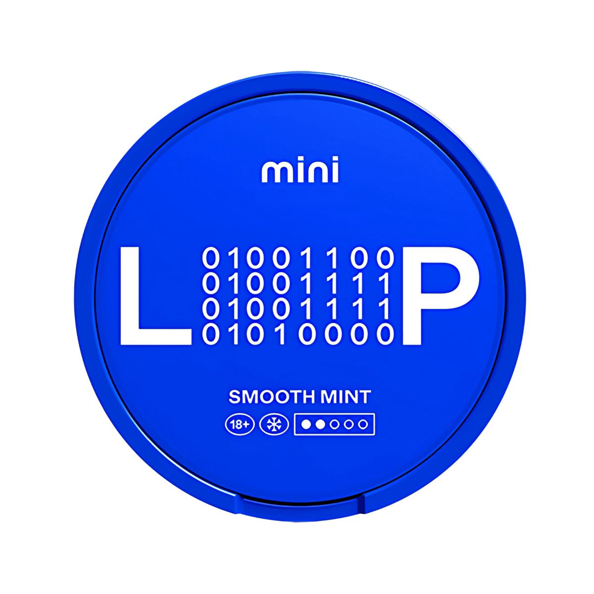 LOOP Smooth Mint Mini nicotine pouch can – Mini semi-moist, 6.8mg, 20 pouches