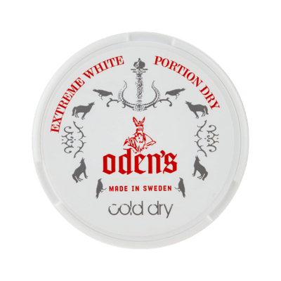 Can of Odens Cold Dry – Extreme Strength Snus