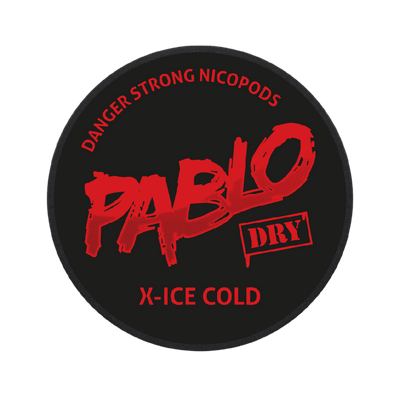 Pablo Dry X-Ice Cold nicotine pouch can – Slim dry, 18mg, 20 pouches