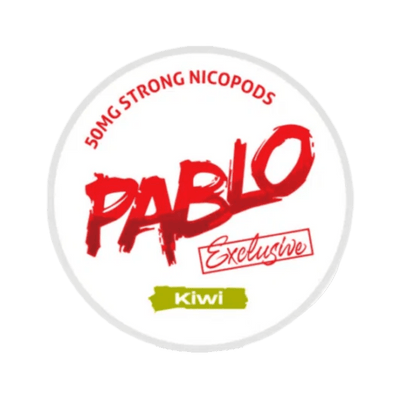 Pablo Exclusive Kiwi 50mg nicotine pouch can – Slim moist, 30 mg, 20 pouches