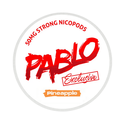 Pablo Exclusive Pineapple 50mg nicotine pouch can – Slim moist, 30mg, 20 pouches