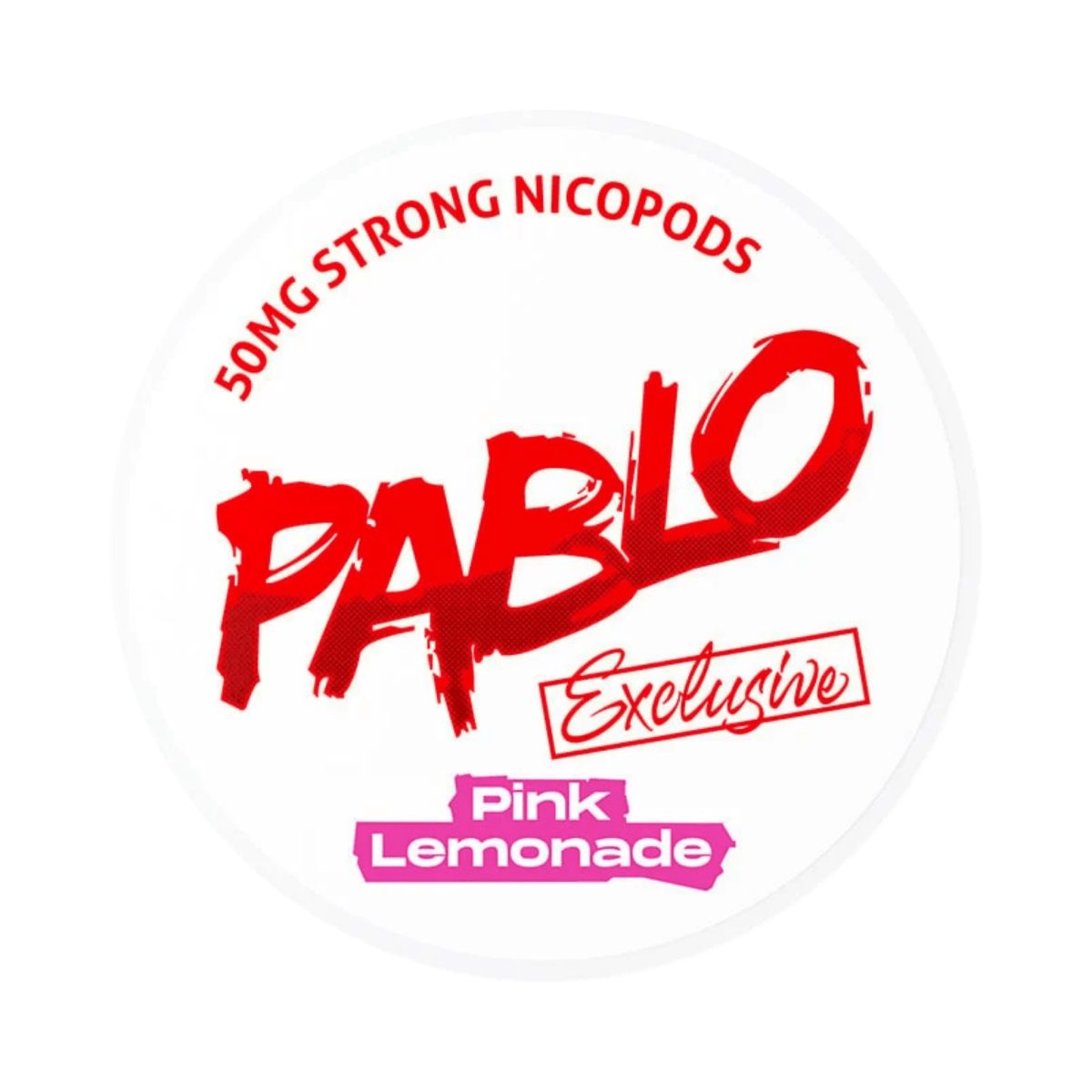 Pablo Exclusive Pink Lemonade 50mg nicotine pouch can – Slim moist, 30 mg, 20 pouches